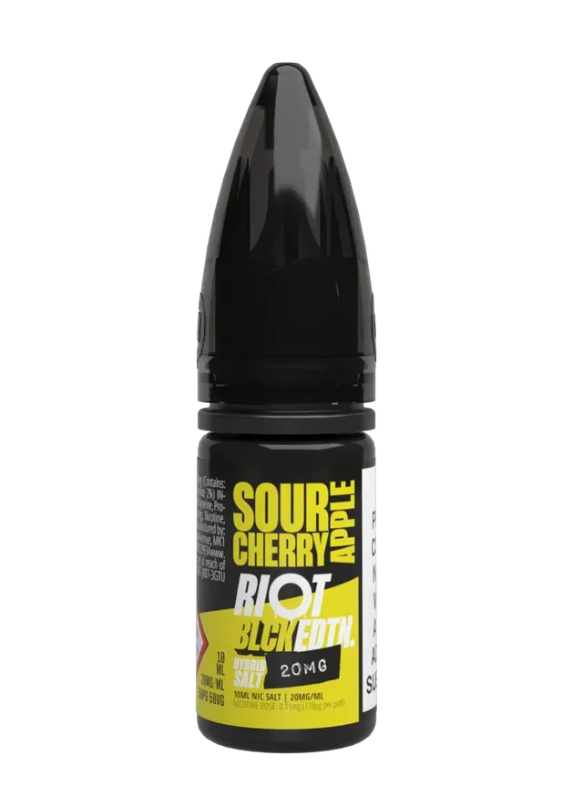 Riot Squad BLCK EDTN Sour Cherry Apple e-liquide 10ml 10mg