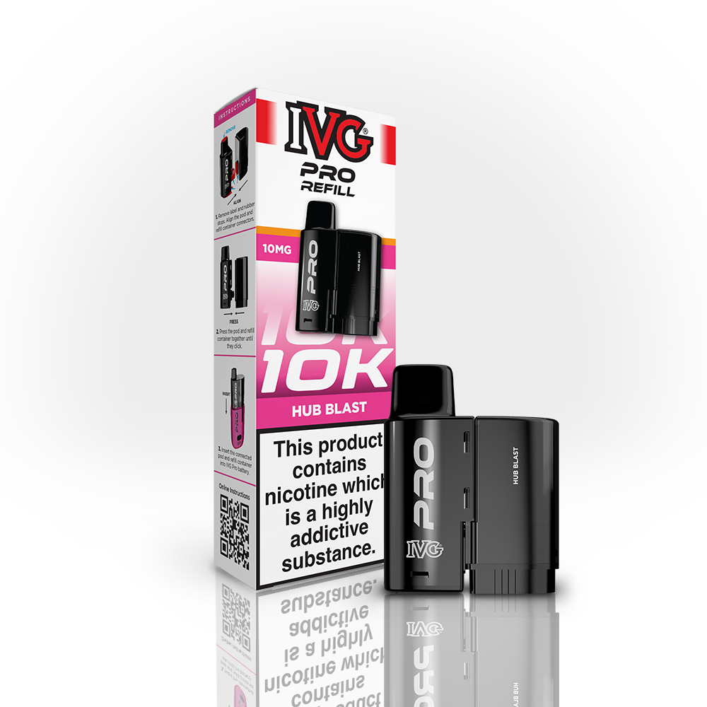 IVG Pro 10K Pod Hub Blast Bubble-gum 12ml