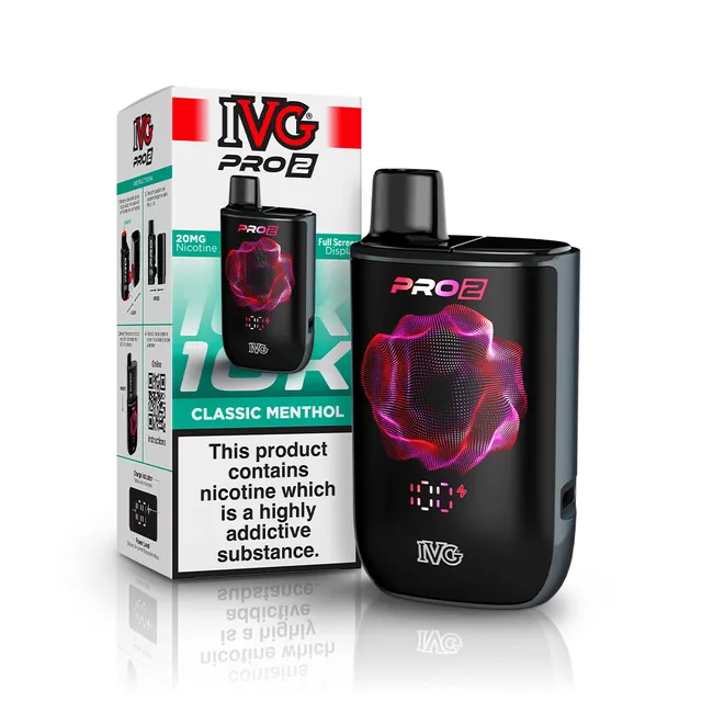 IVG Pro 2 10K Classic Menthol kit pod rechargeable 10000 puffs