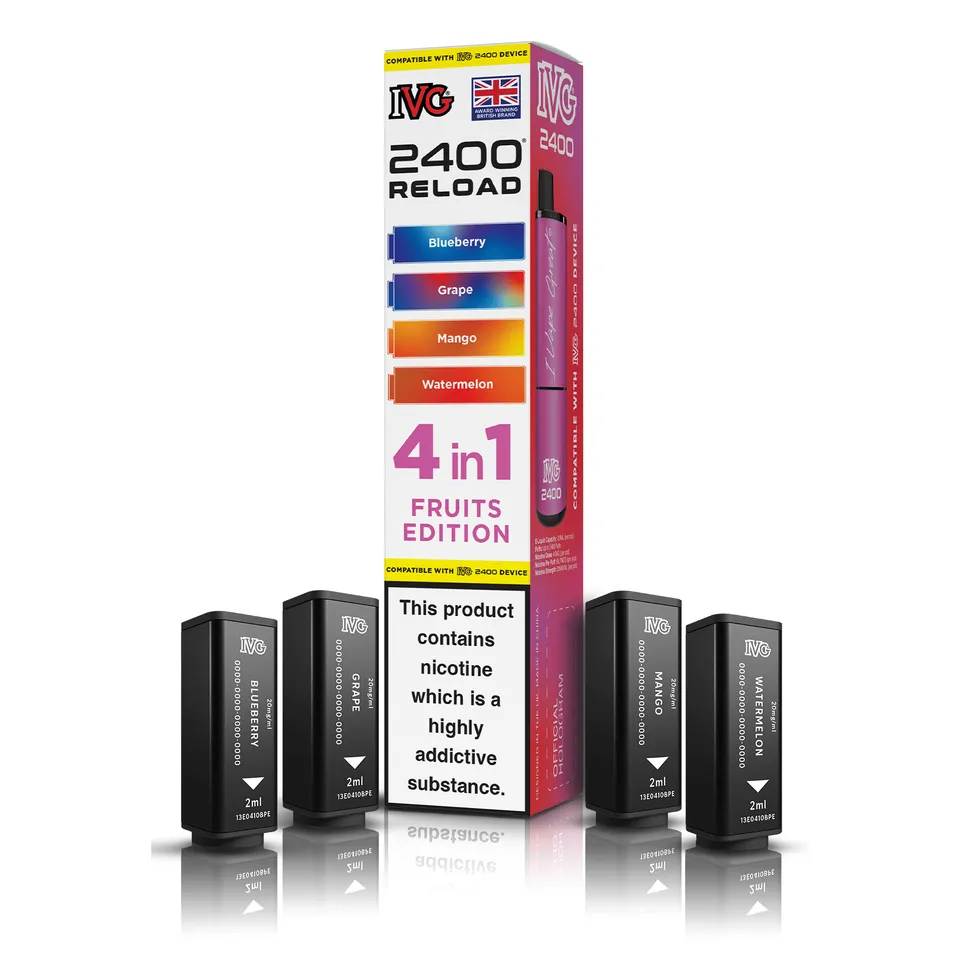 IVG 2400 4-in-1 Fruits Edition pod rechargeable 4x2ml fruits