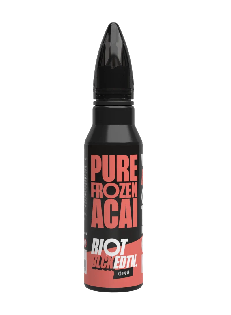 Riot Squad BLCK EDTN Pure Frozen Acai e-liquide 100ml 0mg frais