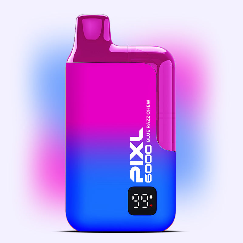 Pixl 6000 Blue Razz Chew puff jetable 20mg 6000 bouffées