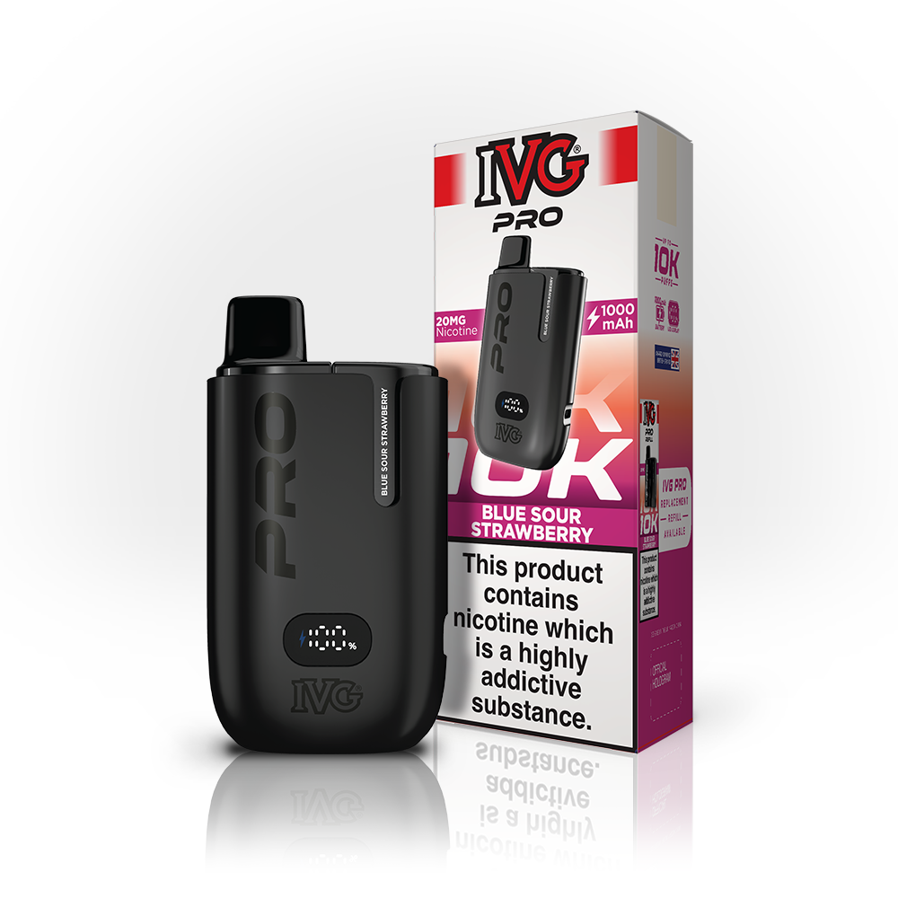 IVG PRO Blue Sour Strawberry kit pod 10K 20mg