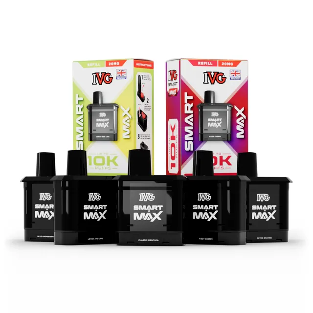 IVG SMART MAX lot 5 pods préremplis 20 mg 12 ml