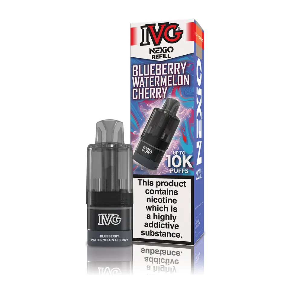 IVG NEXiO Blueberry Watermelon Cherry pod recharge 10ml 20mg