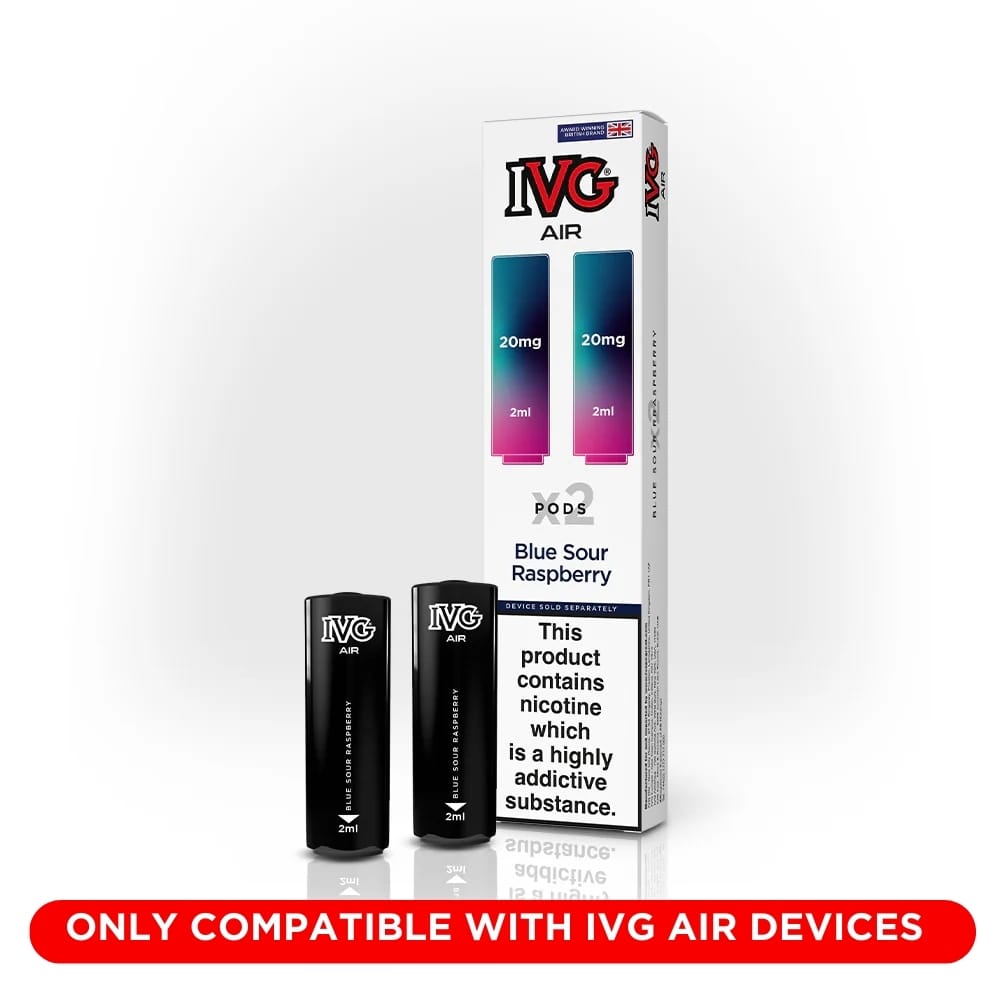 IVG Air Blue Sour Raspberry Pod rechargeable 20mg lot 2