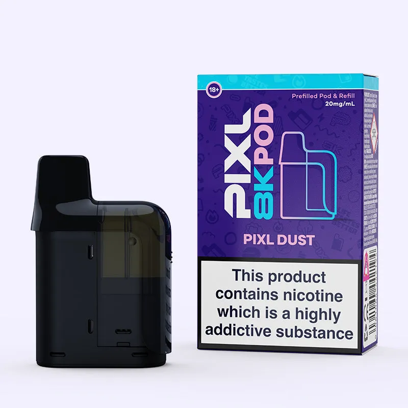 PIXL 8000 Dust Strawberry Raspberry Ice pod 20mg fruits