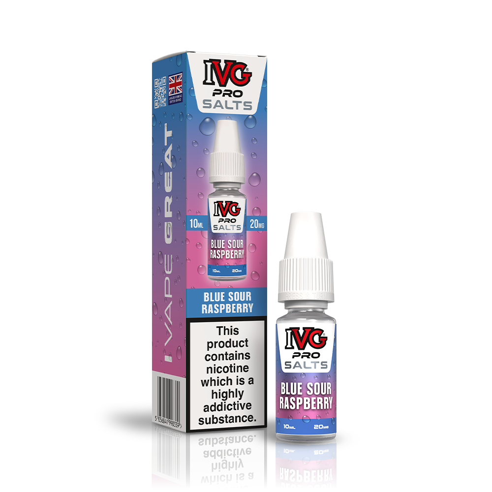 IVG Pro Salts e-liquide blue sour raspberry 20mg 10ml