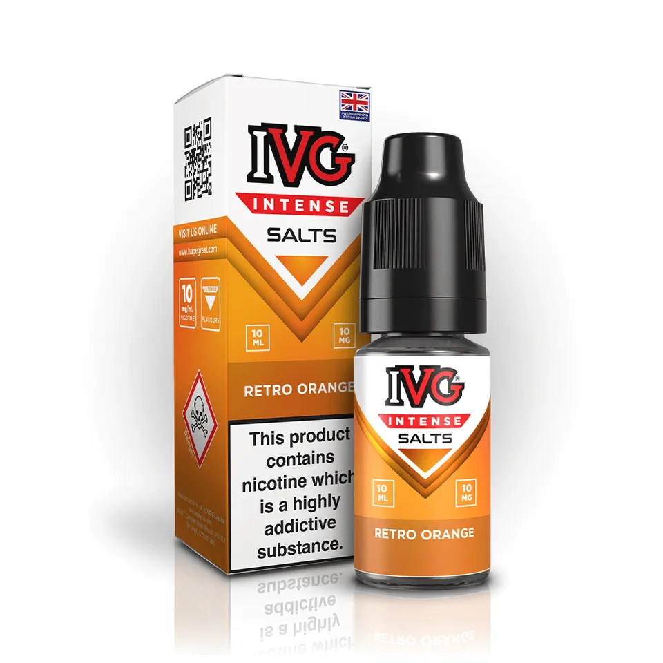IVG Intense Salts Retro Orange e-liquide 10ml 10mg