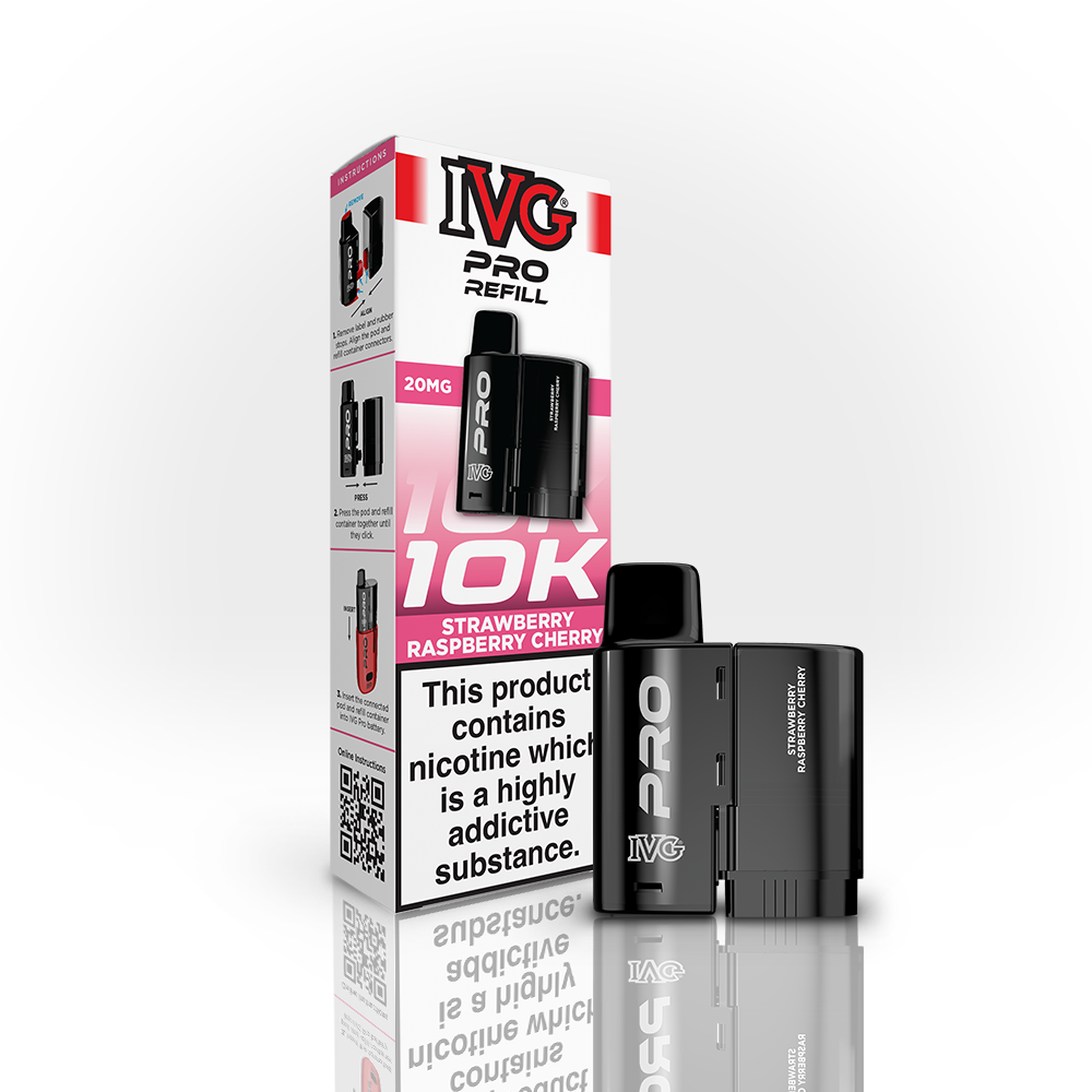 IVG PRO 10K Strawberry Raspberry Cherry pod recharge 12ml 20mg
