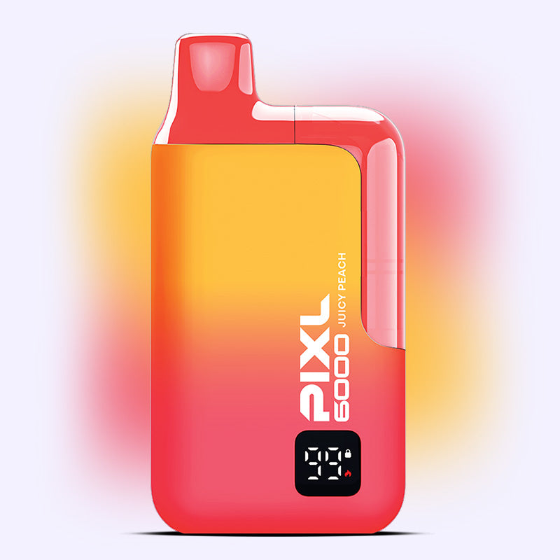 PIXL 6000 Juicy Peach puff 20mg peche 6000 bouffees