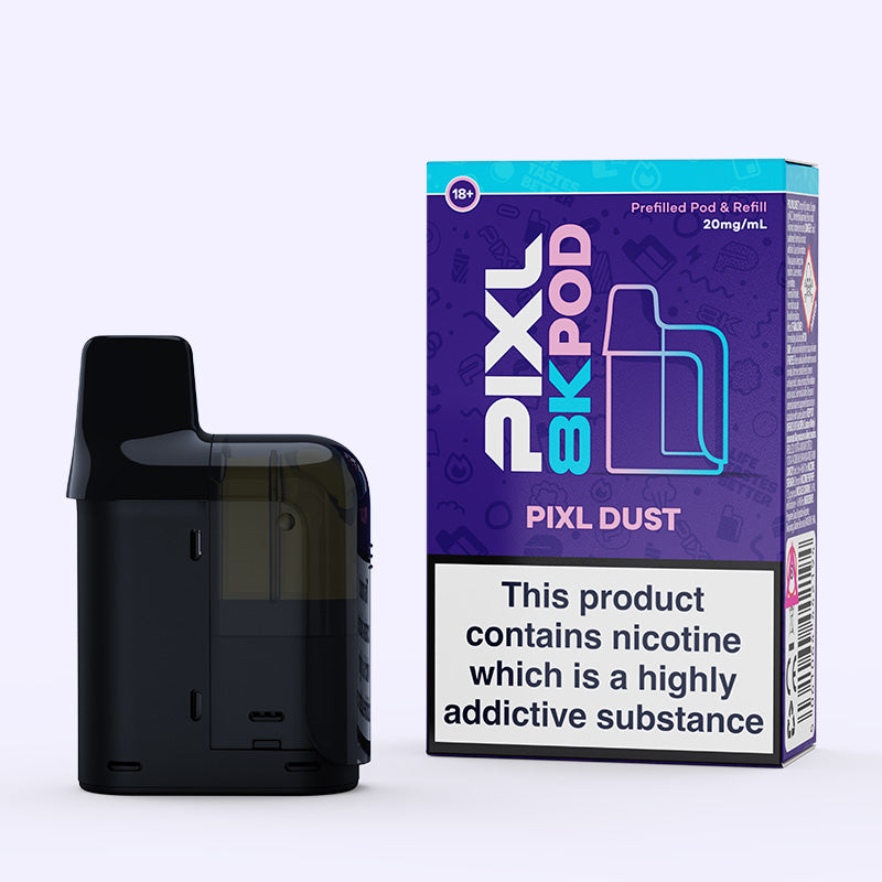 PIXL 8000 Dust Strawberry Raspberry Ice pod 20mg fruits