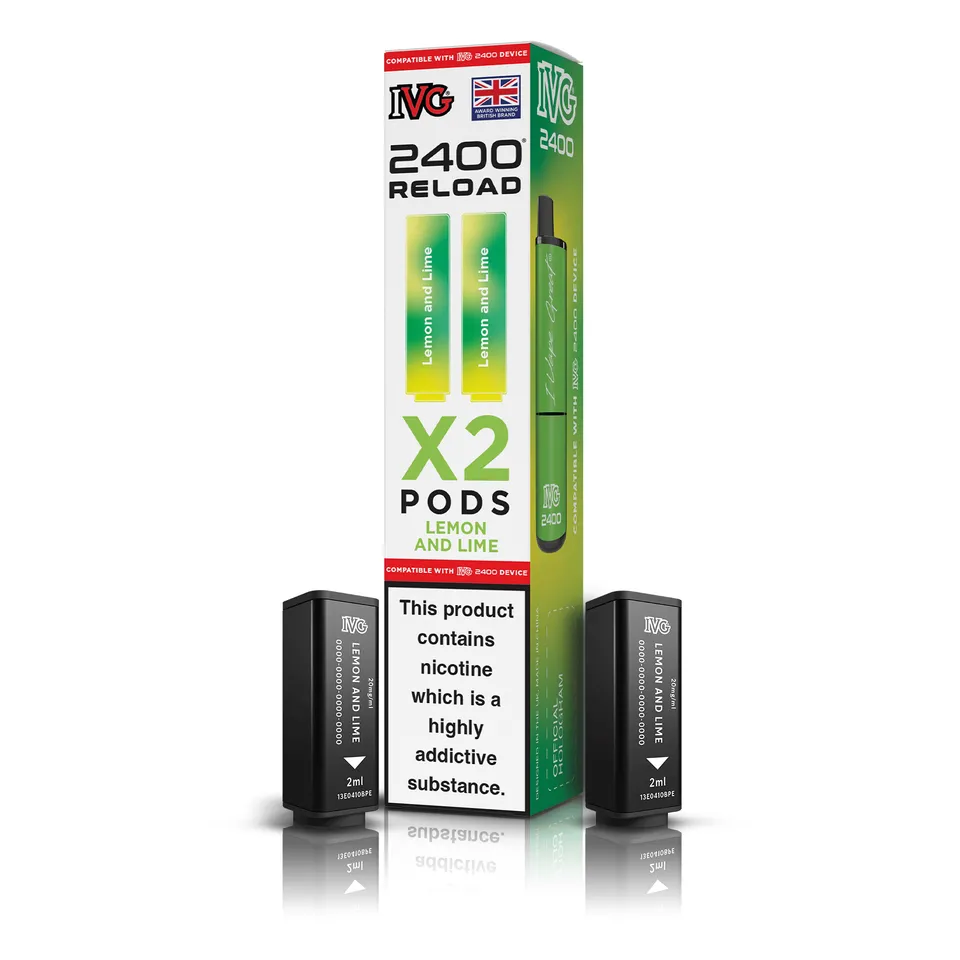 IVG 2400 Reload Pod Lemon Lime 20mg 2x2ml