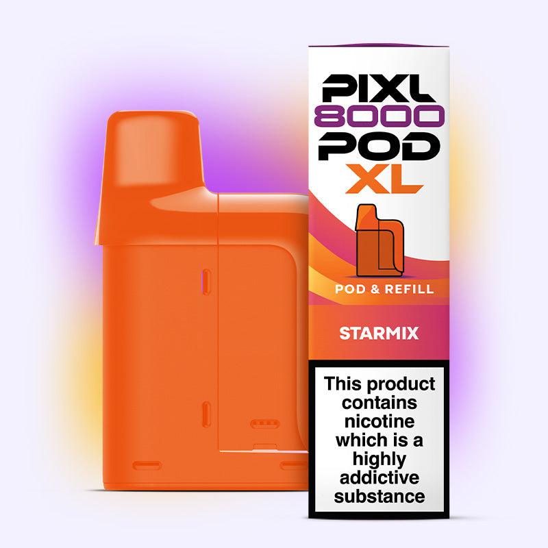 PIXL 8000 Starmix Grape Peach Pod menthol 20mg 8000 puffs