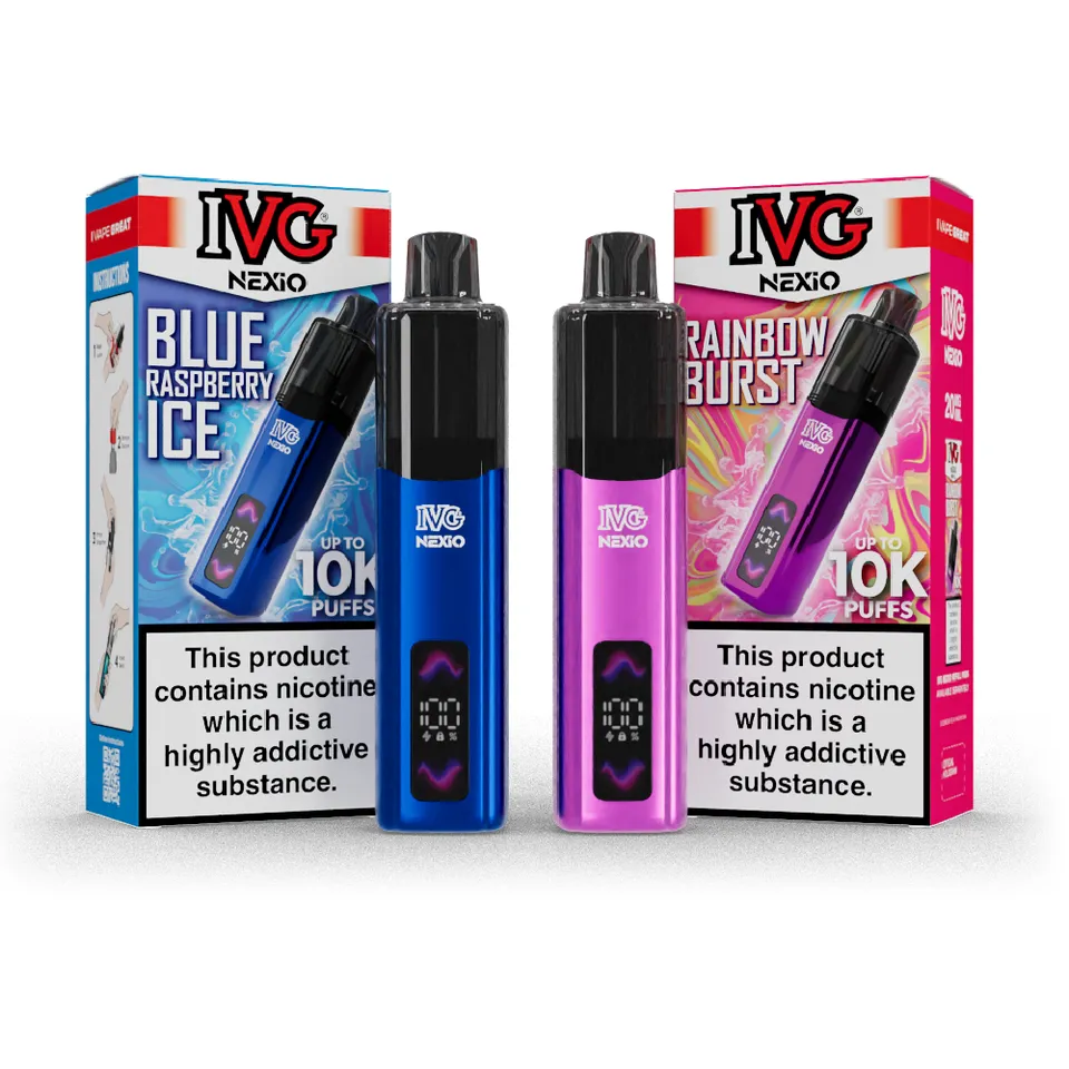 IVG NEXiO Kits Bundle Lot 2 Kits Pod 20mg Batterie 1000mAh