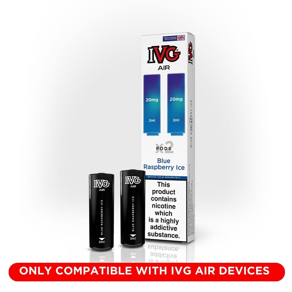 IVG Air Pods Blue Raspberry Ice - Cartouche 2x2ml