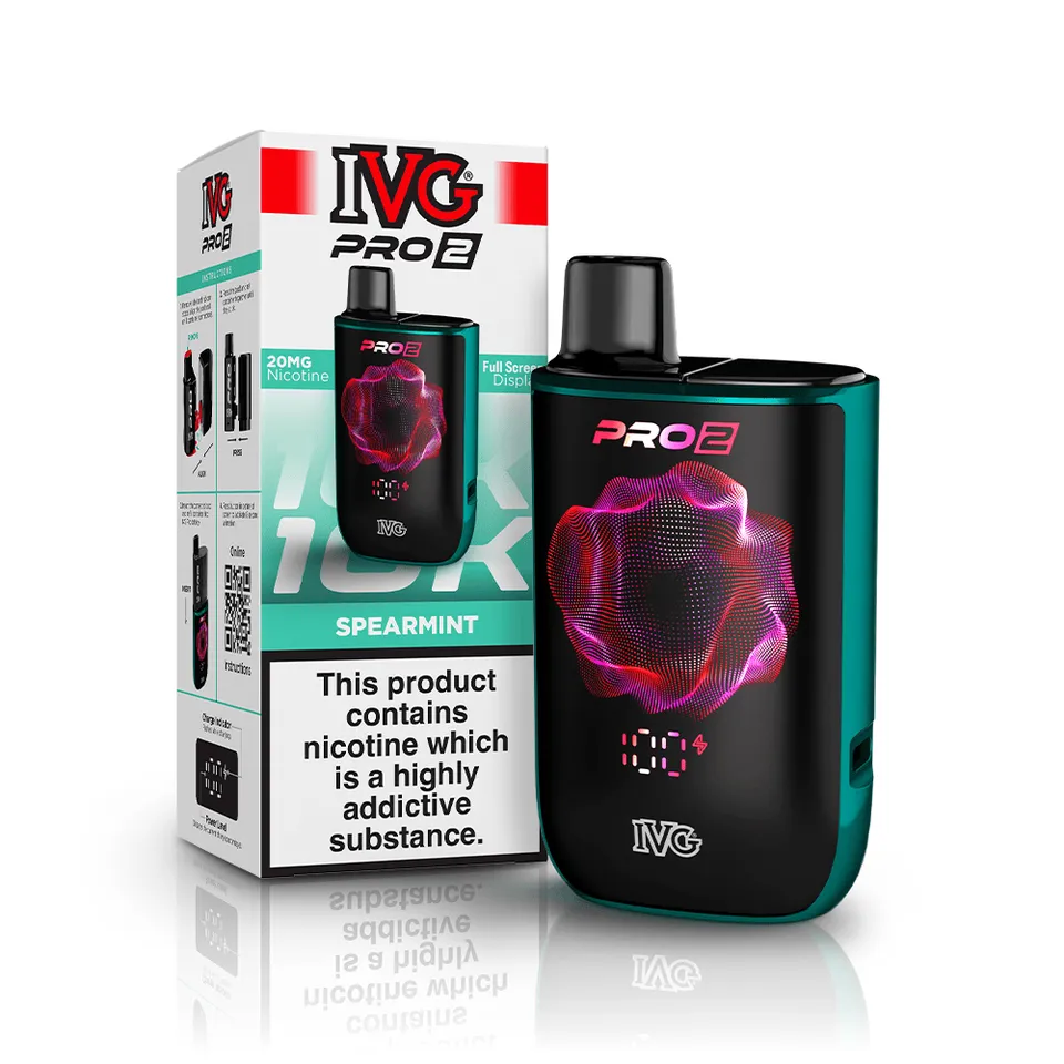 IVG PRO 2 10K Kit Pod Spearmint Rechargeable 12ml