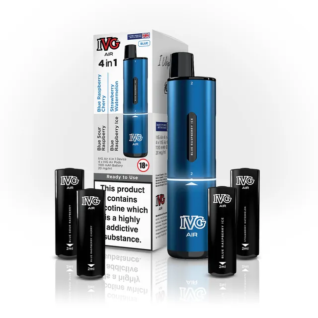 IVG Air 4-in-1 Kit Pod Blue 4 parfums 20mg