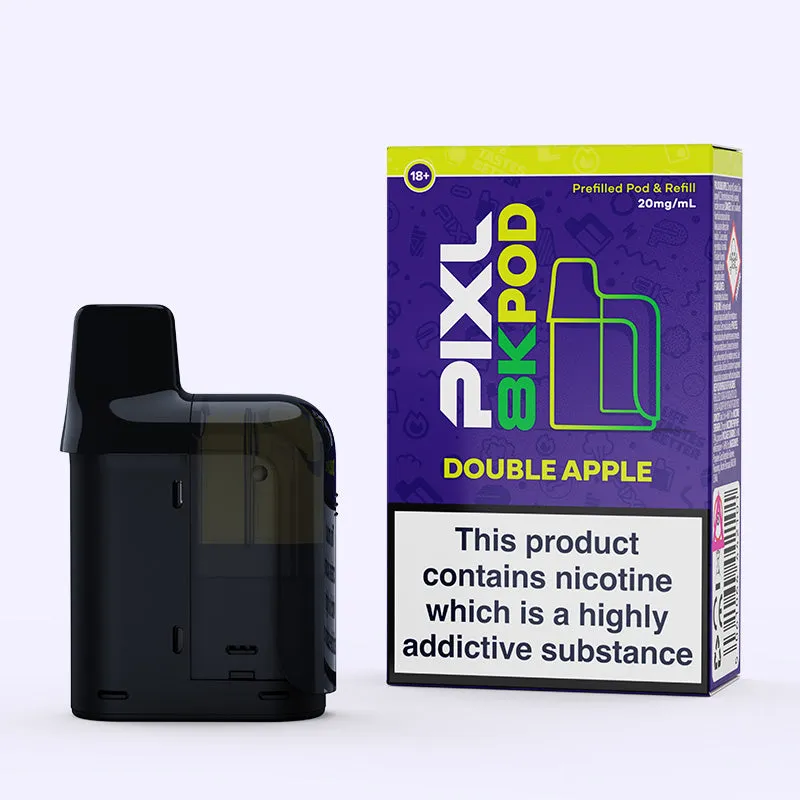 Pixl 8000 Pod puff double pomme 20mg