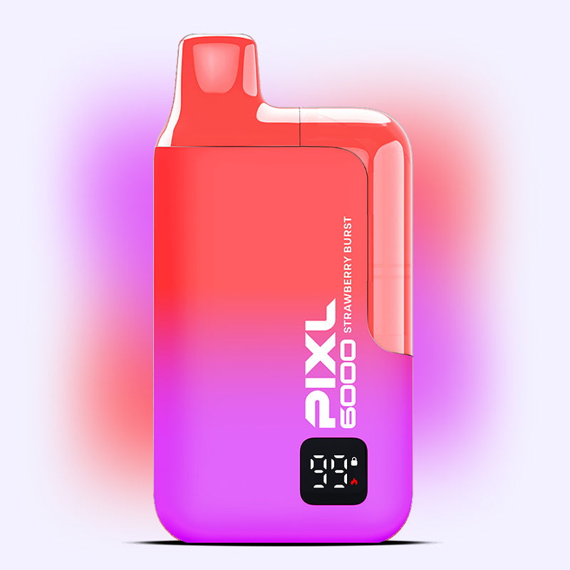 PIXL 6000 Strawberry Burst puff rechargeable 20mg fraise
