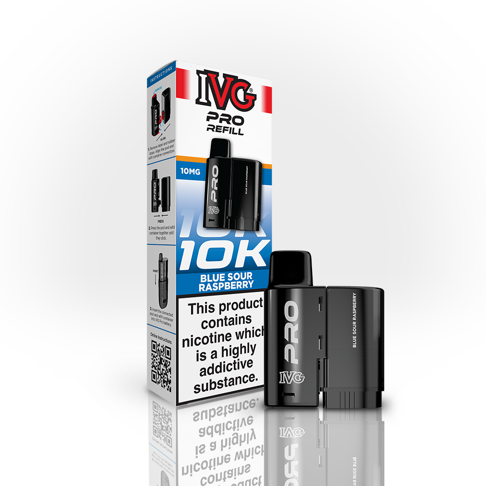 IVG PRO Blue Sour Raspberry pod recharge 20mg 12ml