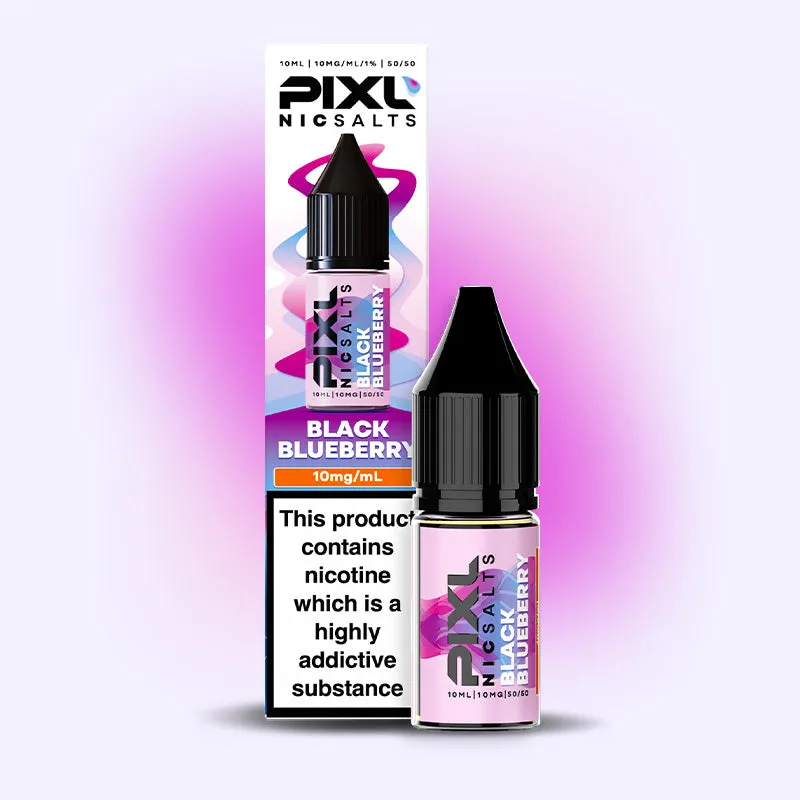 PIXL Nic Salts Black Blueberry e-liquide 10ml 20mg fruits noirs