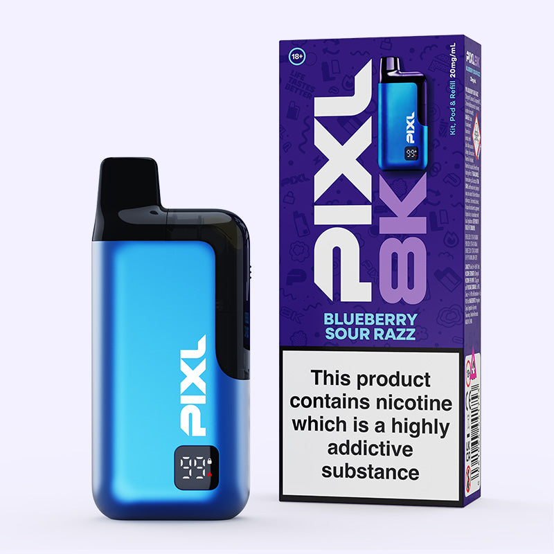 Pixl 8000 Kit Blueberry Sour Razz 20mg 12ml