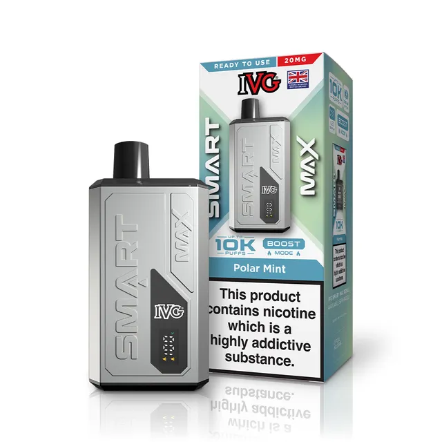 IVG Smart Max Polar Mint kit pod rechargeable 20mg 10000 puffs