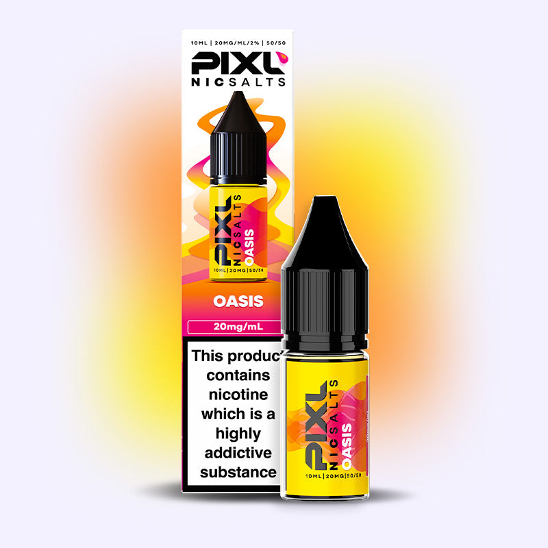 PIXL Nic Salts Oasis e-liquide 10ml 20mg mangue pêche melon