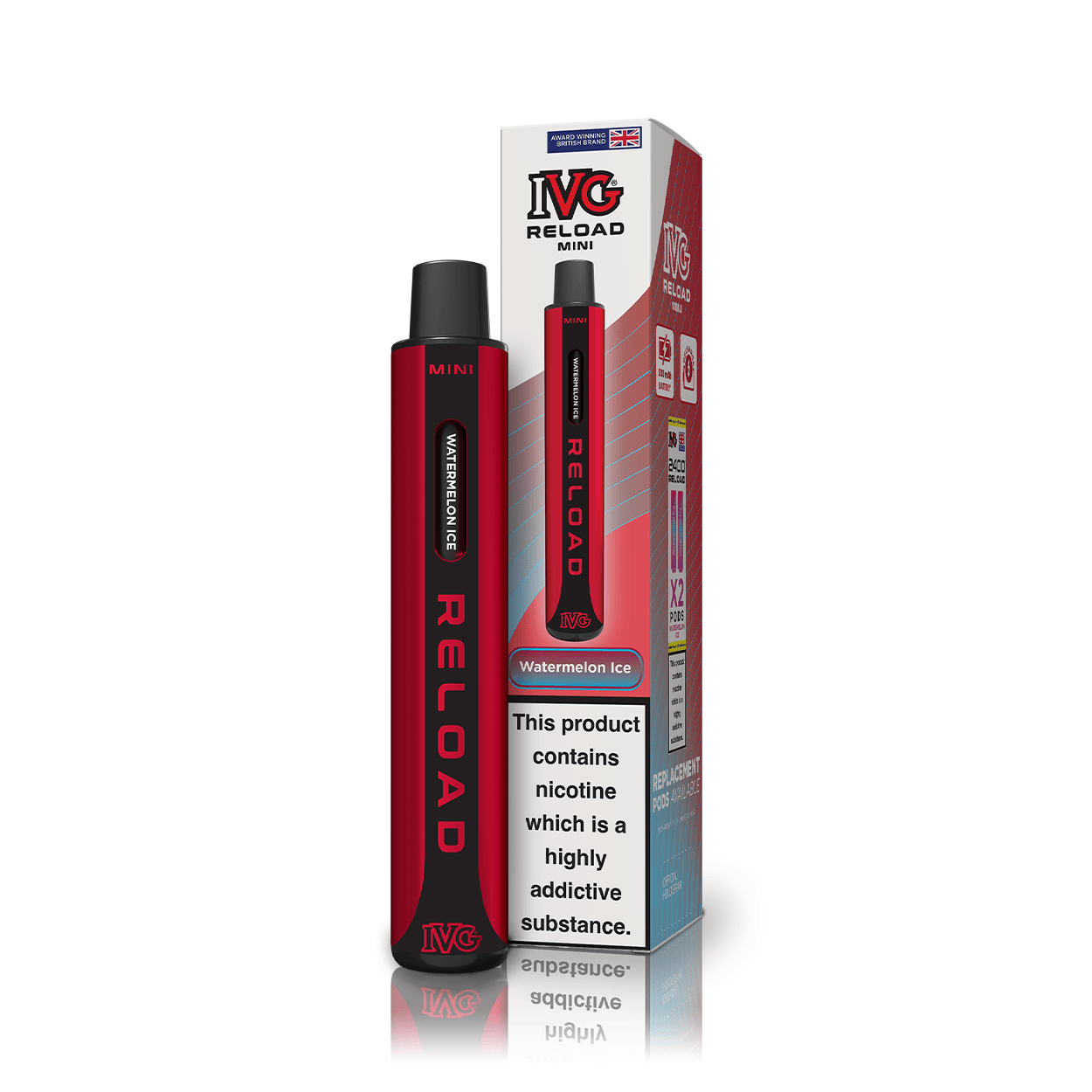 IVG Reload Mini Watermelon Ice Kit pod 20mg