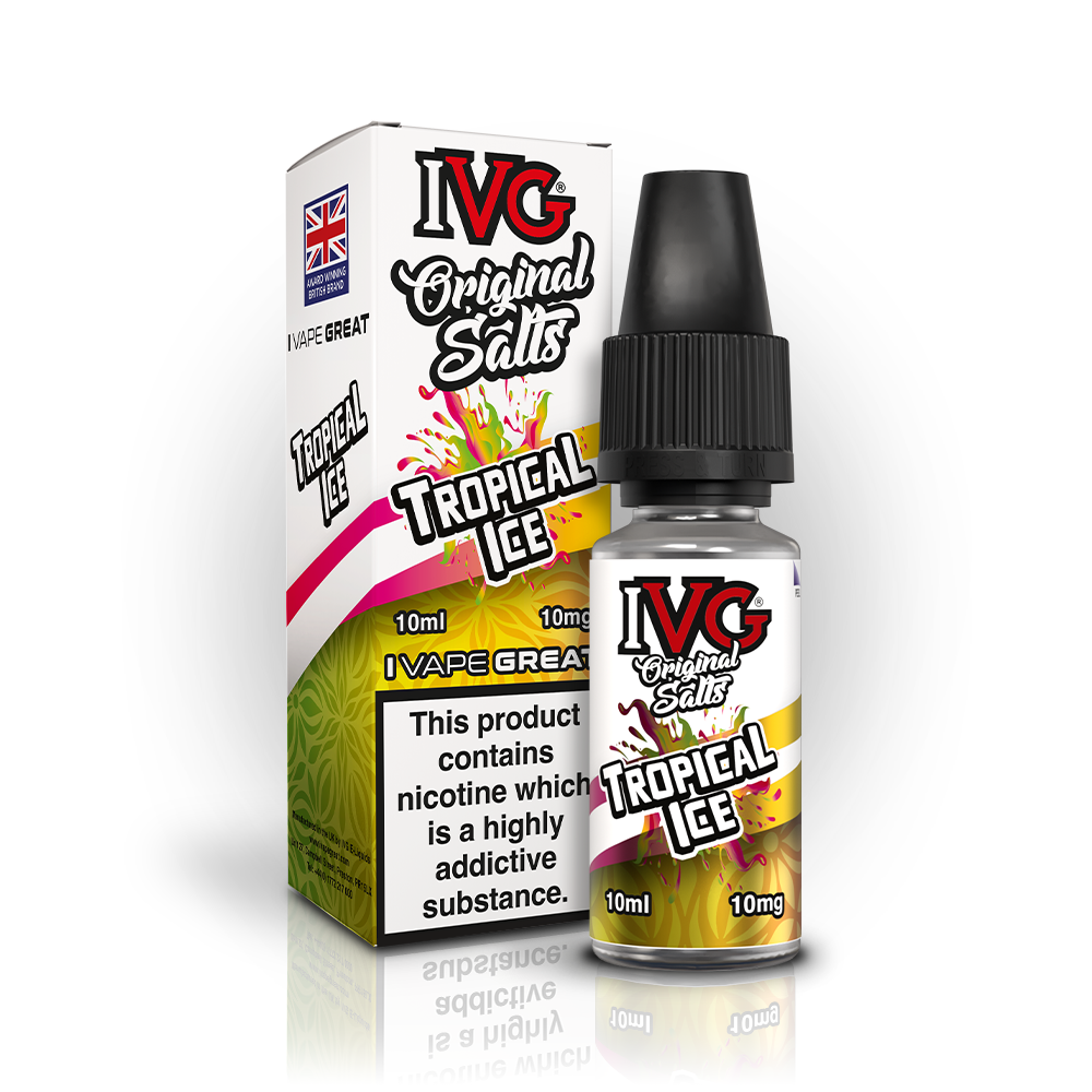 IVG Original Salts Tropical Ice sel nicotine 10ml 20mg tropical glacé