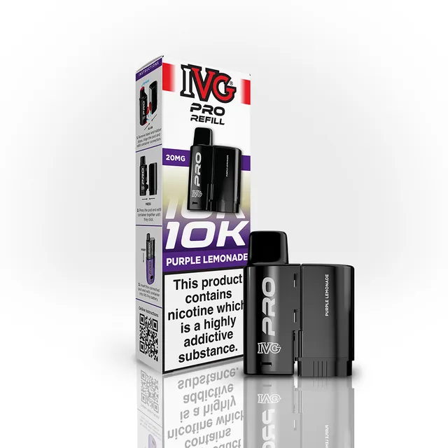 IVG PRO Purple Lemonade pod prérempli 20mg citronnade 10000 puffs