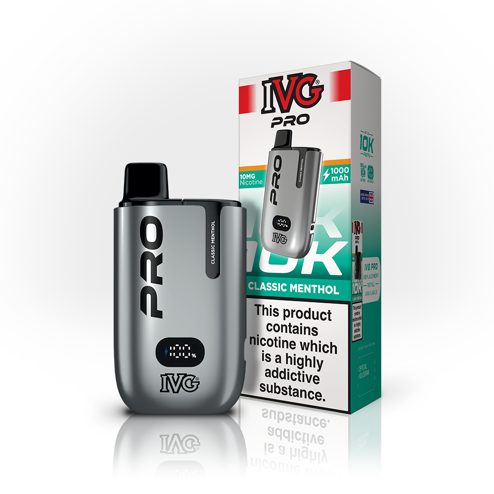 IVG PRO 10K Classic Menthol pod rechargeable 20mg menthol frais