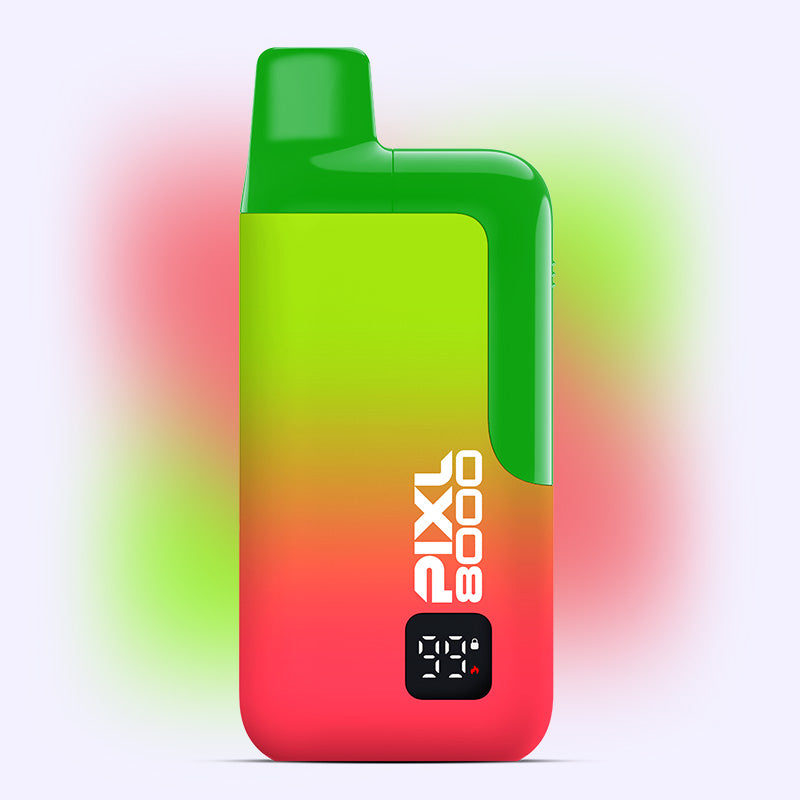 Pixl 8000 Strawberry Kiwi Razz puff rechargeable 20mg fraise