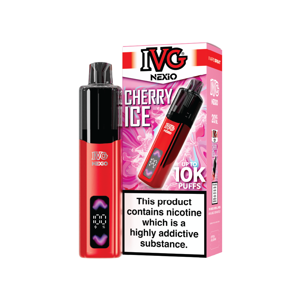 IVG NEXiO Cherry Ice Kit Pod rechargeable 20mg 10ml