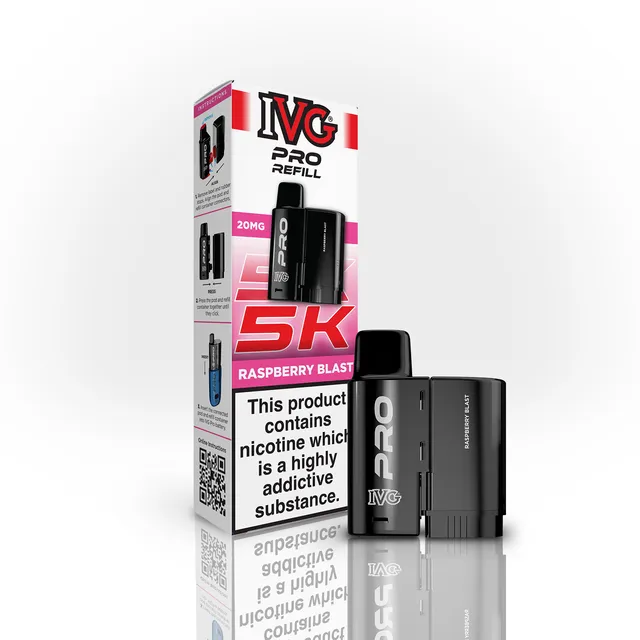 IVG PRO 5K Raspberry Blast pod pré-rempli 20mg 6ml