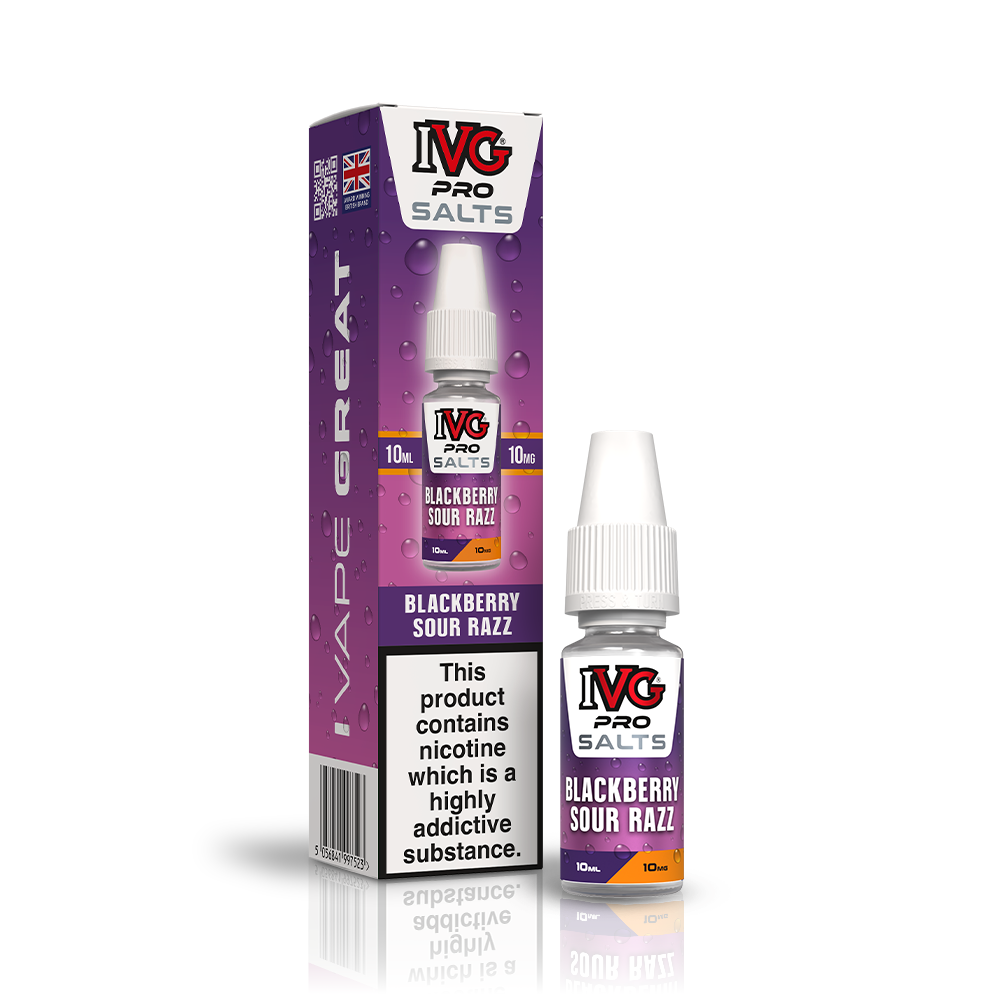 IVG PRO Salts Blackberry Sour Razz e-liquide 10ml 10mg