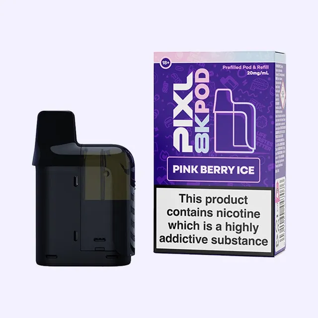 Pixl 8000 Pod puff pink berry glacée 20mg