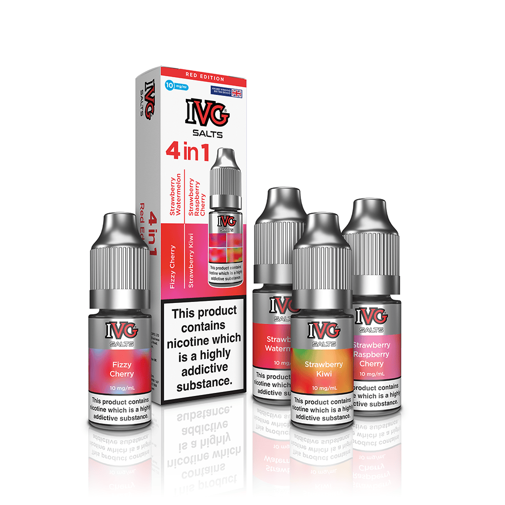 IVG Salts Red Edition e-liquide 4x10ml 20mg fraise