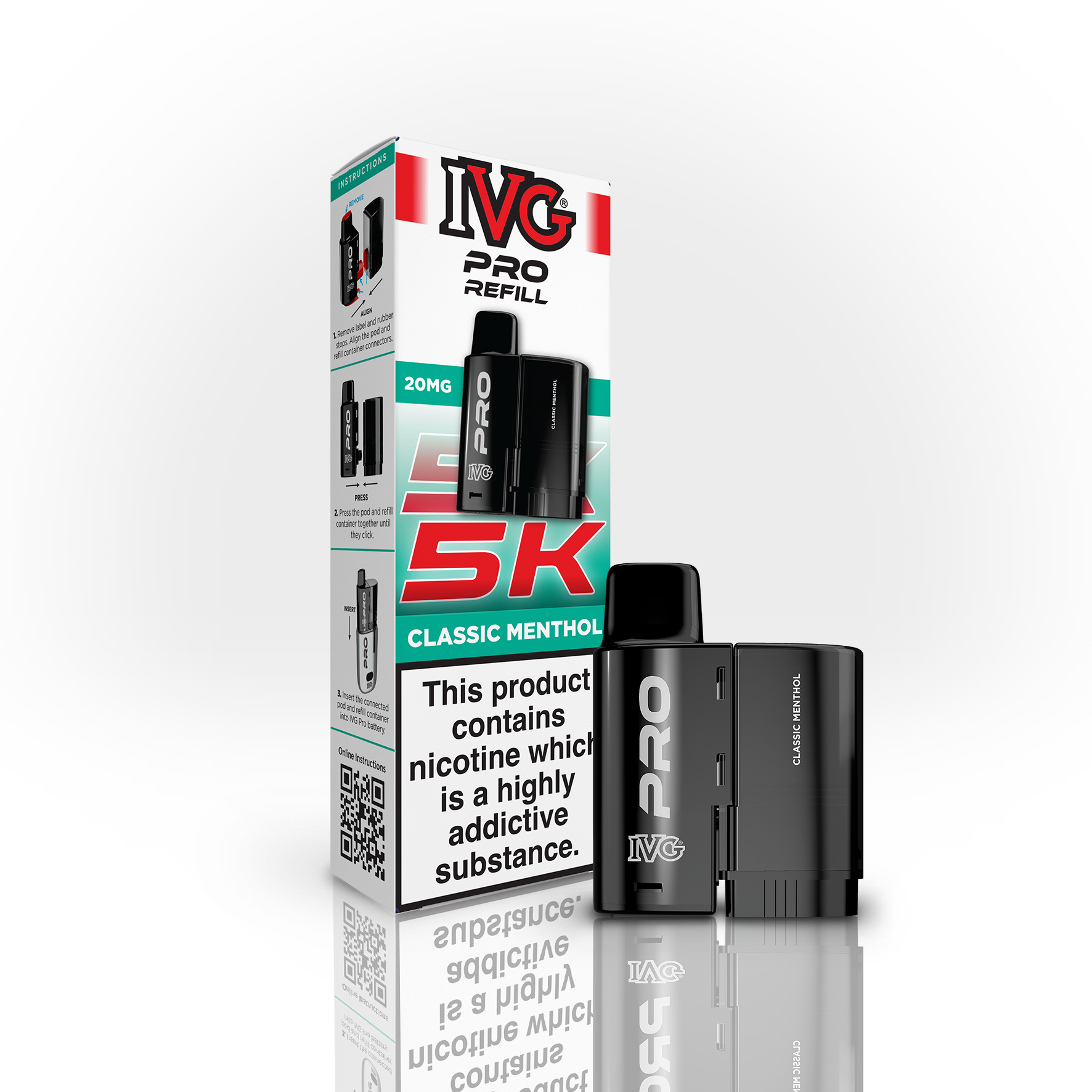 IVG PRO 5K Classic Menthol pod prérempli 20mg