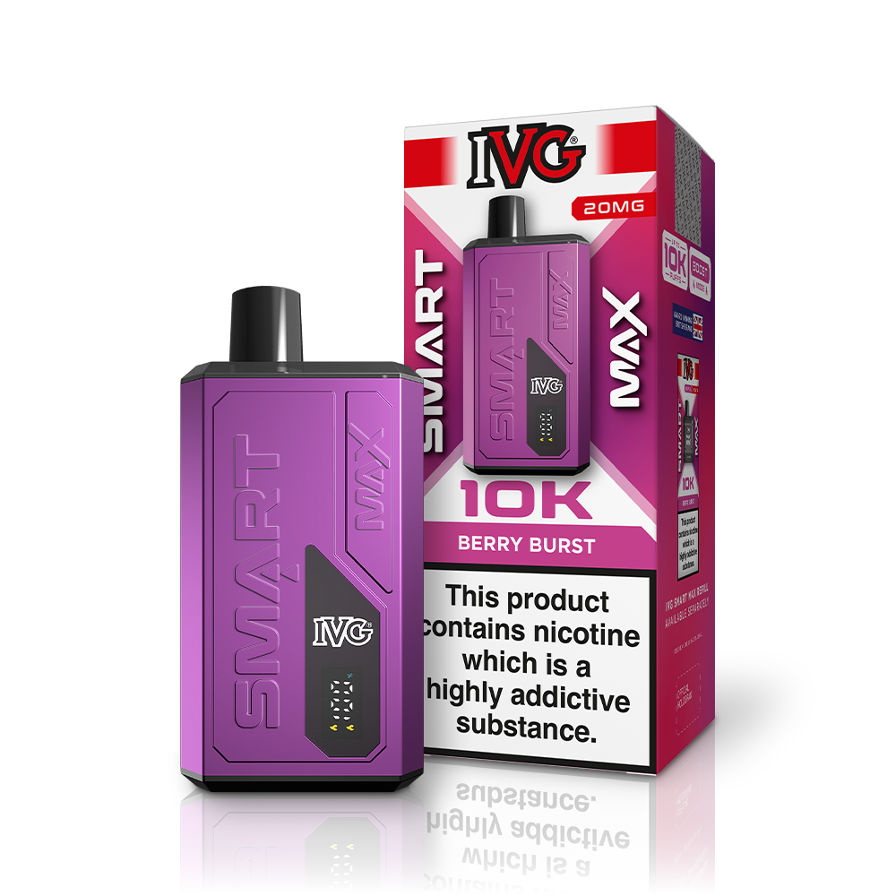 IVG Smart Max Berry Burst kit pod rechargeable 20mg fruits rouges