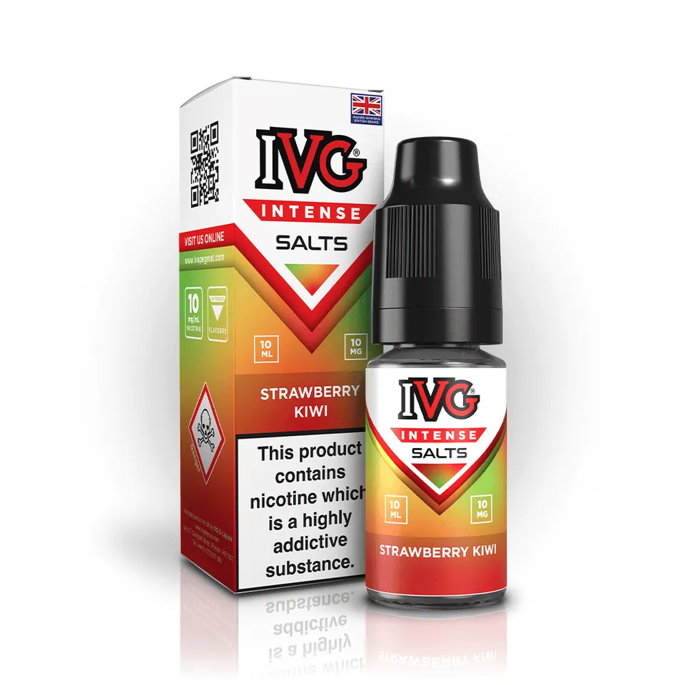 IVG Intense Salts Fraise Kiwi e-liquide 10ml 10mg