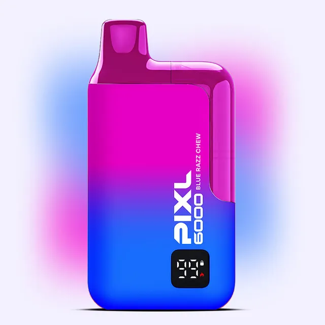 Pixl 6000 Blue Razz Chew puff jetable 20mg 6000 bouffées