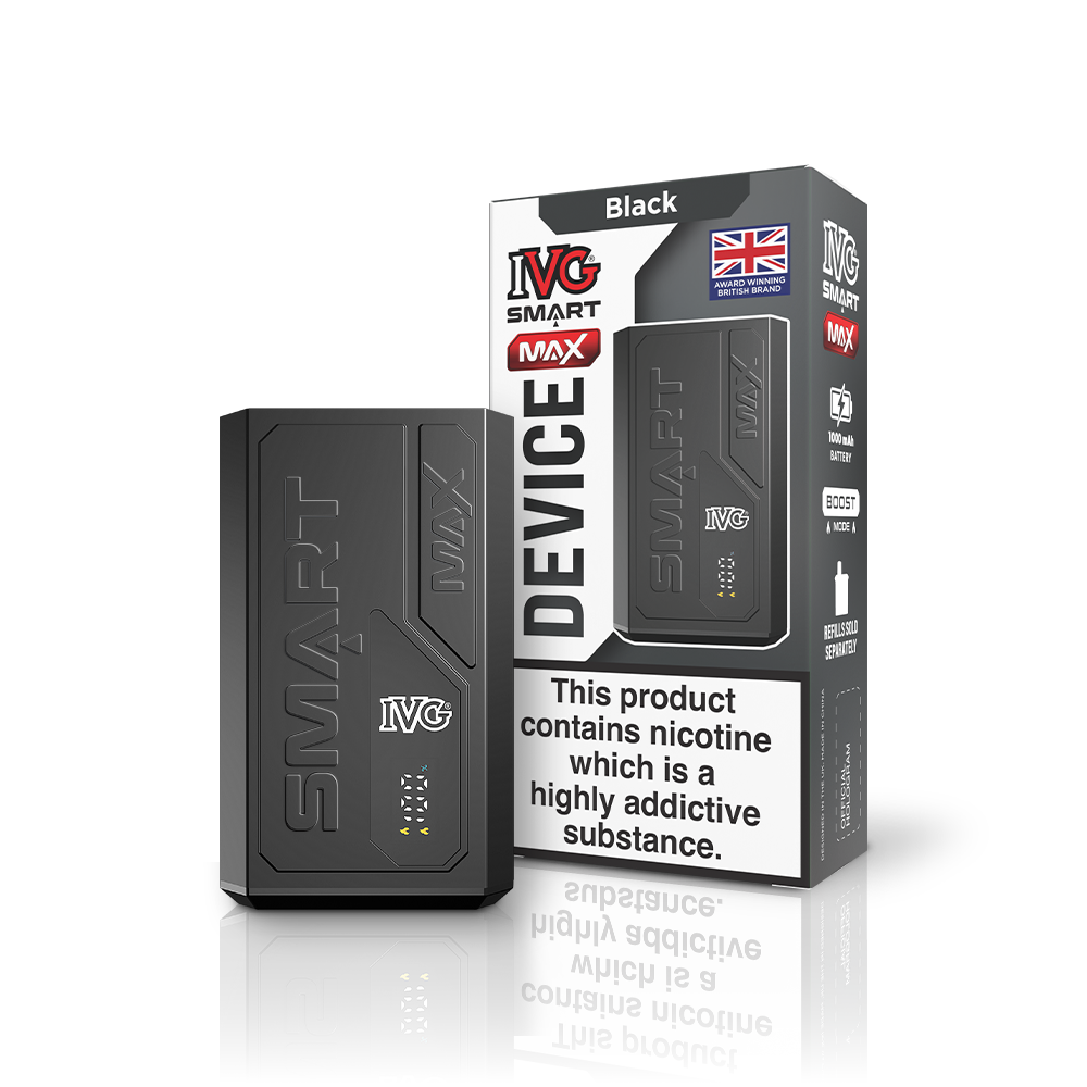 IVG SMART MAX Appareil Seul Pod Noir 1000mAh