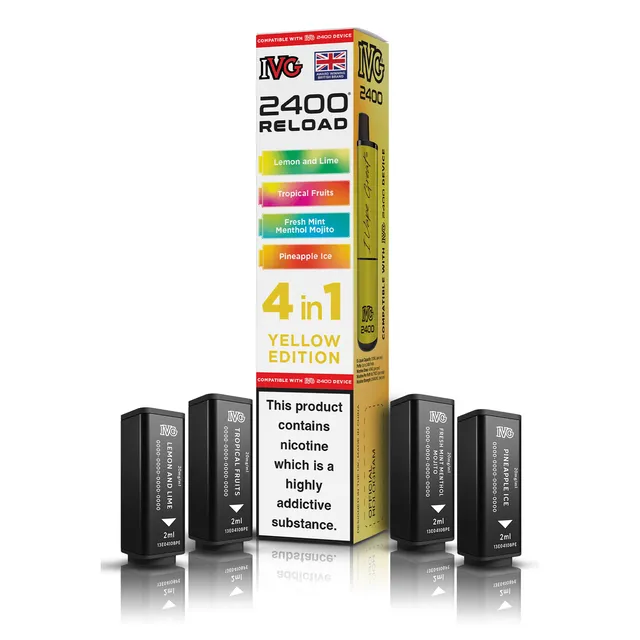 IVG 2400 Yellow Edition pod rechargeable 4-en-1