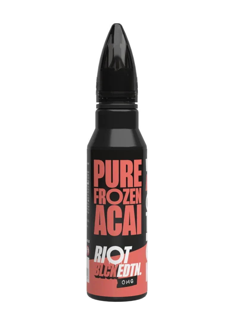 Riot Squad BLCK EDTN Pure Frozen Acai e-liquide 100ml 0mg frais