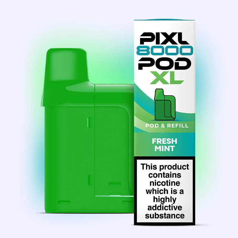Pixl 8000 Fresh Mint pod prérempli 20mg 8000 bouffées
