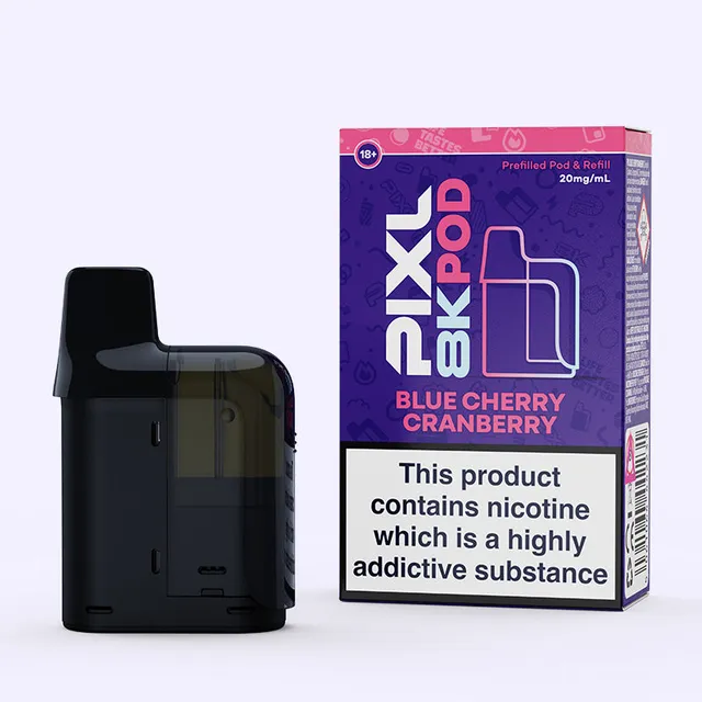 PIXL 8000 Blue Cherry Cranberry Pod Rechargeable 20mg