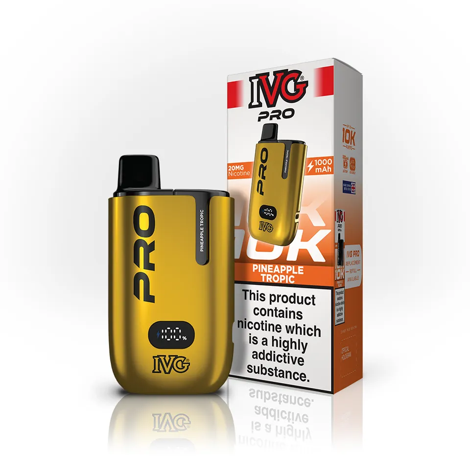 IVG Pro 10K Pineapple Tropic kit pod rechargeable 20mg 12ml