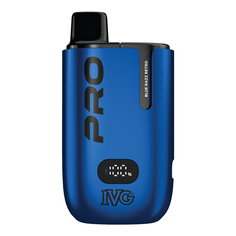 IVG Pro 10K Blue Razz Retro kit pod rechargeable 20mg 12ml